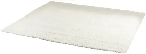 Shag tapis - 9' L x 6' l - Blanc
