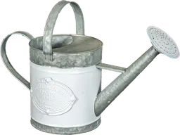 Arrosoir rustique 1 - Gris & blanc