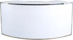 Manhattan bar 8' 1/4 round - White