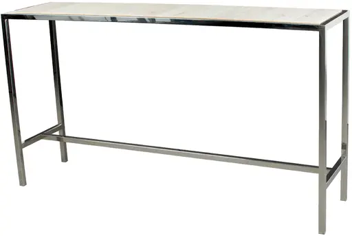 Tonic - Console table - Stainless & White wood