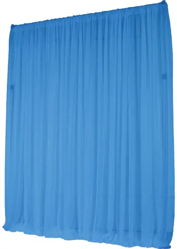 Rideau voile (AVEC STRUCTURES) - 8' L x 8-14' H - IFR - Bleu