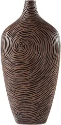 Gravure - Vase - 10.75'' L x 4.5'' W x 22.75'' H - Dark brown