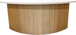 Scandinave bar 8' 1/4 round - Assembly wooden batten