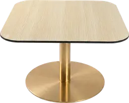 Sydney - Table à café - 31.5'' L x 31.5'' l x 16" H - Or & Bois clair