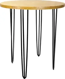 Oslo - Round Bistro table - 36'' Dia x 40'' H - Matte black & Outdoor
