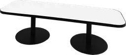Sydney - Table à café (AVEC CADRE) - 72'' L x 24'' l x 16" H - Noir & Blanc