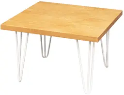 Oslo - Table d'appoint - 24'' L x 24'' l x 16'' H - Blanc & Bois naturel