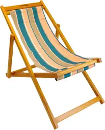 Costa - Deck chair - Wood & Multicolor
