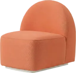 Luna - Curved sofa - Coral
