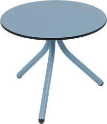 Bloom - Coffee table round - 24'' Dia x 16" H - Baltic blue