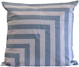 Cushion lines pattern- 20" L x 20" H - Blue