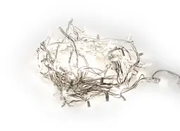 Lumière xmas LED - 24' L - Fil blanc / Blanc froid