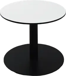 Sydney - Table à café rond - 24'' D x 16" H - Noir & Blanc