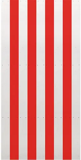 Wall - 4' L x 8' H - Circus V - Red and White