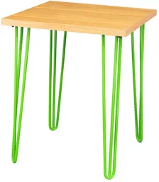 Oslo - Cocktail table - 24'' L x 24'' W x 30'' H - Green & Natural wood