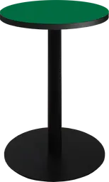 Sydney - Table cocktail rond (AVEC CADRE) - 24'' D x 30" H - Noir & Vert