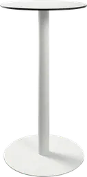 Sydney - Table cocktail rond - 24'' D x 40" H - Blanc