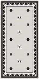 London floor - 6'6" L x 10' W - Black & White