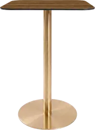 Sydney - Table bistro - 31.5'' L x 31.5'' l x 40" H - Or & Bois brun