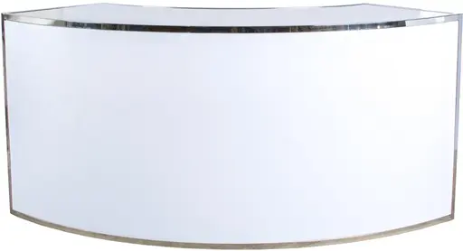 Manhattan bar 8' 1/4 round - White