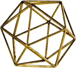 Sculpture polygone - Or