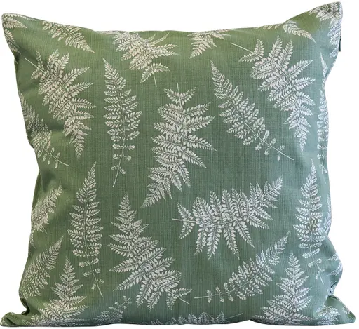 Coussin motif feuilles - 20" L x 20" l - Vert