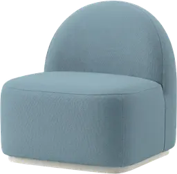 Luna - Sofa droit - Bleu baltique