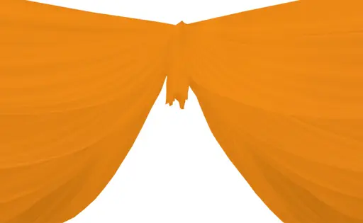 Voile drape 50' L - Tangerine