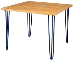Oslo - Bistro table - 36'' L x 36'' W x 30'' H - Blue & Natural wood