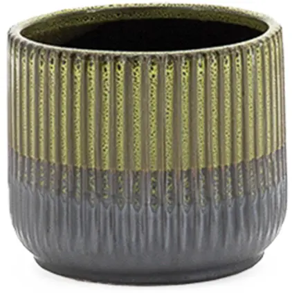 Aria - Cache-pot - 6’’ D x 5.25’’ H - Vert olive