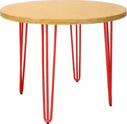 Oslo - Table bistro ronde - 36'' D x 30'' H - Rouge & Extérieur