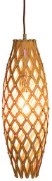 Palawan luminaire - Allongé - 7'' D x 20'' H - Bois