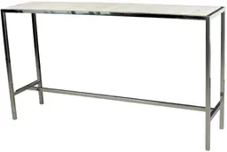 Tonic - Console table - Stainless & White wood