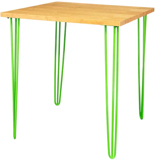 Oslo - Bistro table - 36'' L x 36'' W x 40'' H - Green & Natural wood
