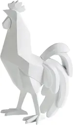 Coq géométrie - Blanc