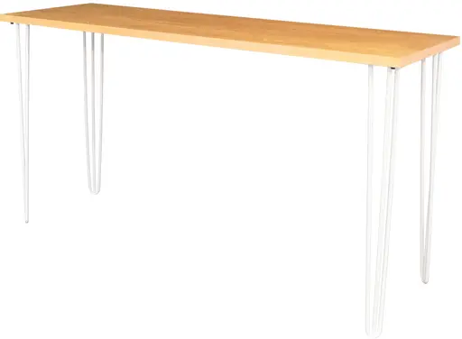 Oslo - Commune table - 72'' L x 24'' W x 40'' H - White & Natural wood