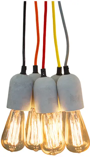 Floyd pendant lamp - 7" Dia x 7" H - Multicolor