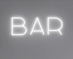 Neon B-A-R - 36" W x 13" H - Multicolor