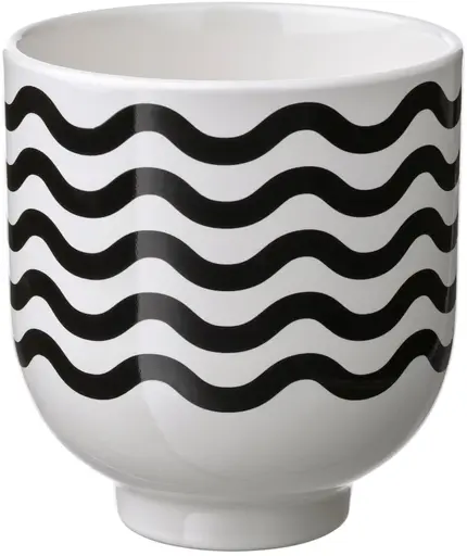Motif - Vase - 4'' Dia x 4.75’’ H - White