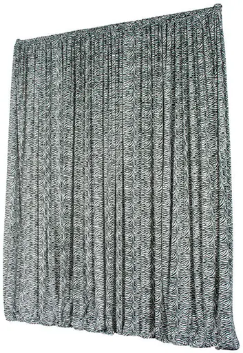 Rideau velours (AVEC STRUCTURES) - 8-12' L x 8-14' H - 8oz - Zèbre
