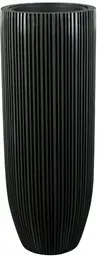 Saule - Pot - 17.5'' Dia x 48'' H - Black & Grey