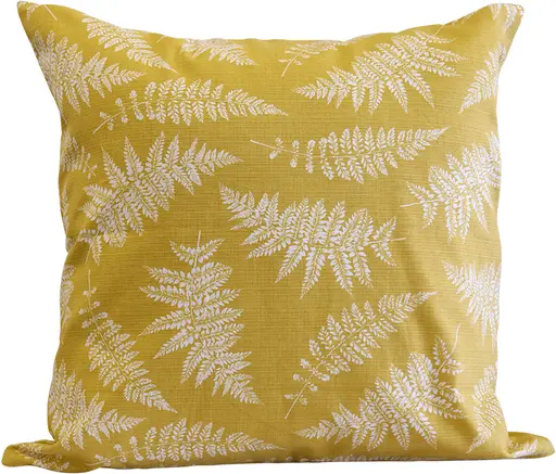 Cushion foliage design - 20" L x 20" l - Yellow