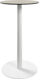 Sydney - Table cocktail rond - 24'' D x 40" H - Blanc & Sable