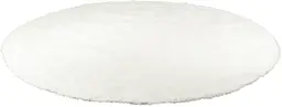 Shag rug - 10' D - White