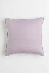 Coussin uni en lin - 20'' x 20'' - Violet clair