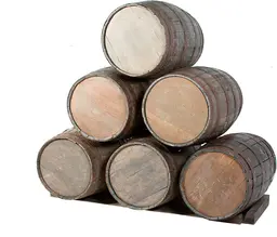 6 barrels set with stand