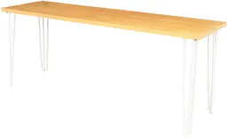 Oslo - Console table - 72'' L x 18'' W x 30'' H - White & Natural wood