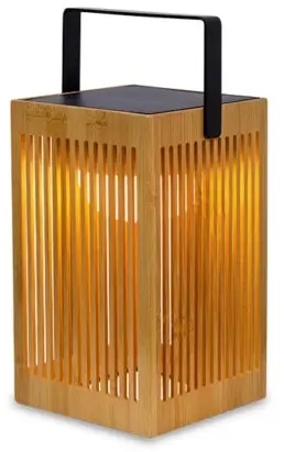 Okinawa - Lantern - 5.7'' l x 9.5" H - Amber wood