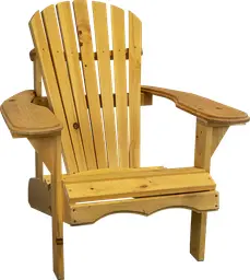 Adirondack chaise - Bois naturel
