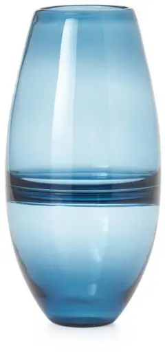 Saturne - Vase - 14'' H - Bleu
